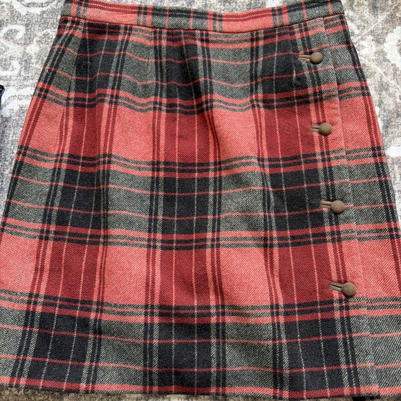 Telluride Clothing Company Dresses & Skirts - VTG Telluride Clothing Wool Blend Women's Skirt Size 12 Lined, Red Brown Plaid